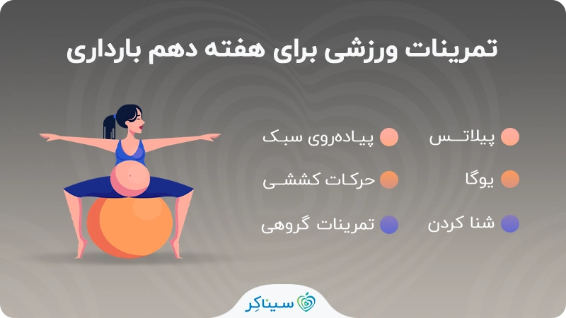 توصیه‌های ورزشی در هفته دهم بارداری