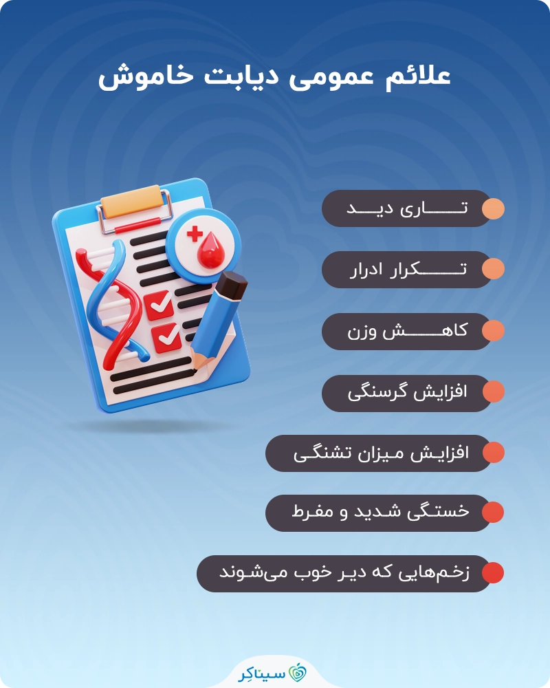 علائم عمومی دیابت خاموش